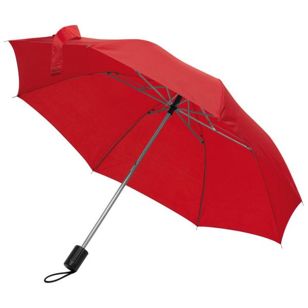 Taschen-Regenschirm / mit Schutzhülle / Farbe: rot