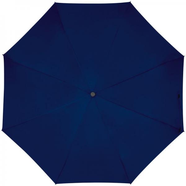 Taschenschirm aus Pongee mit Karabinergriff / Farbe: dunkelblau
