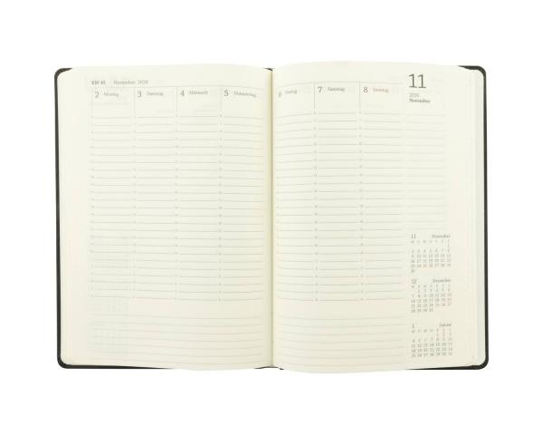 Terminplaner 2026 / Wochenkalender / Farbe: schwarz