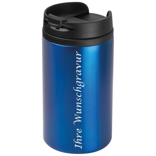 Trinkbecher mit Gravur / 250 ml / Farbe: blau