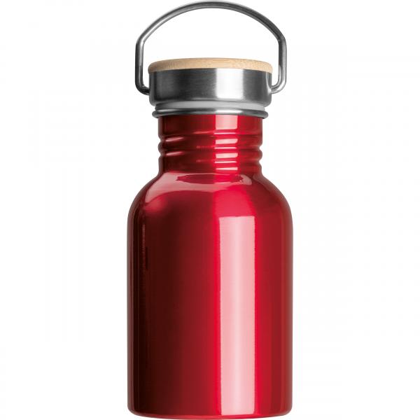 Trinkflasche / aus Edelstahl / 300ml / Farbe: rot