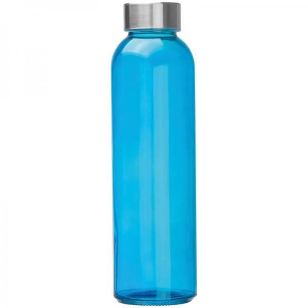 Trinkflasche / aus Glas / Füllmenge: 500ml / Farbe: blau