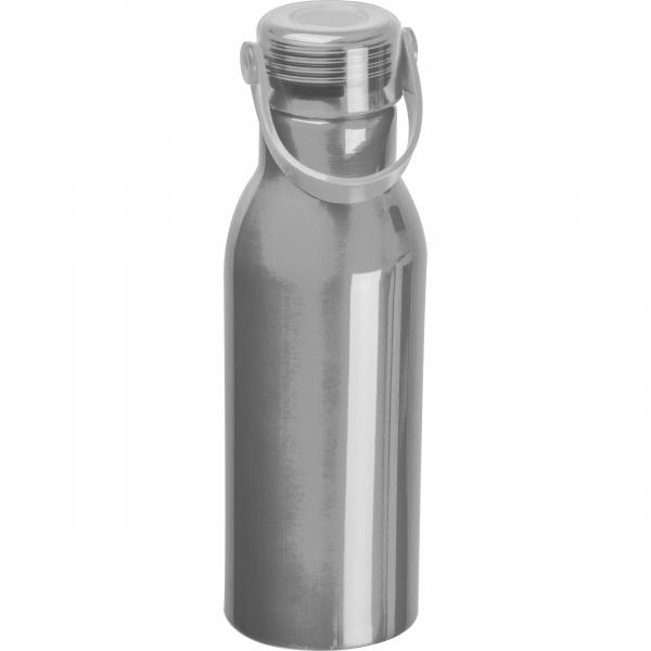 Trinkflasche aus recyceltem Aluminium mit Gravur / 750ml / Farbe: grau
