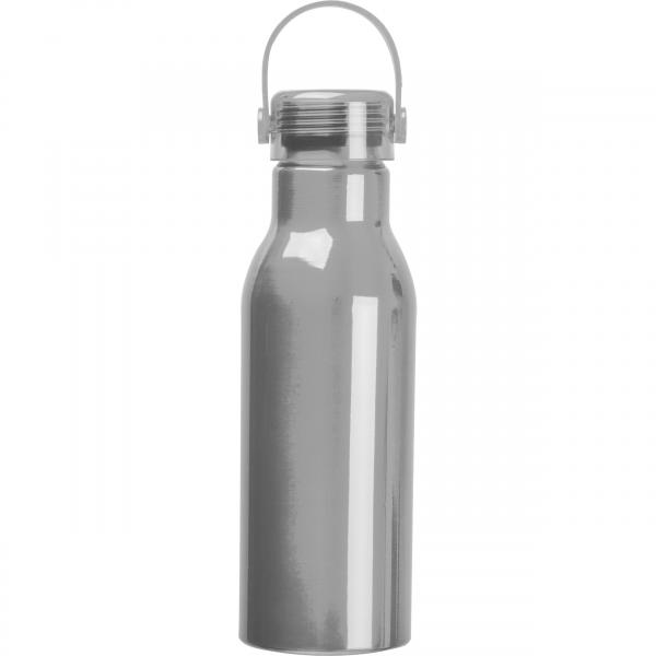 Trinkflasche aus recyceltem Aluminium mit Gravur / 750ml / Farbe: grau