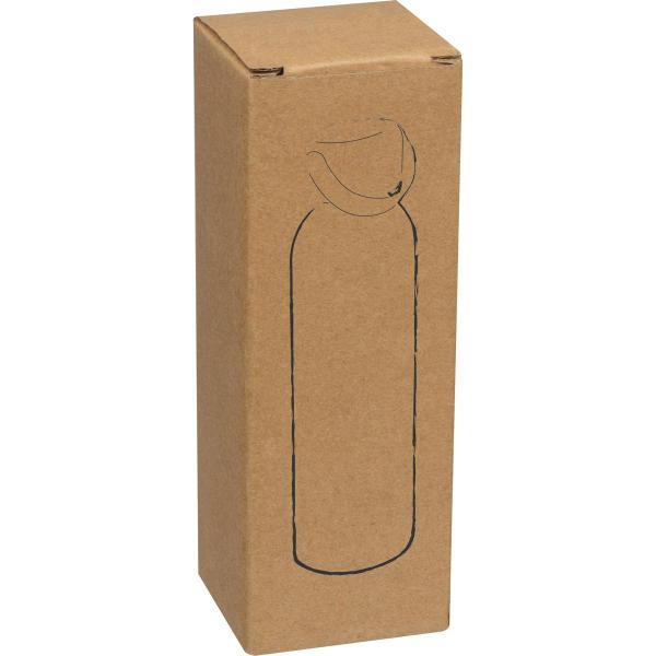 Trinkflasche aus recyceltem Aluminium mit Namensgravur - 600 ml - Farbe: weiß