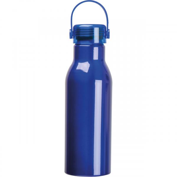 Trinkflasche aus recyceltem Aluminium mit Namensgravur - 750ml - Farbe: blau