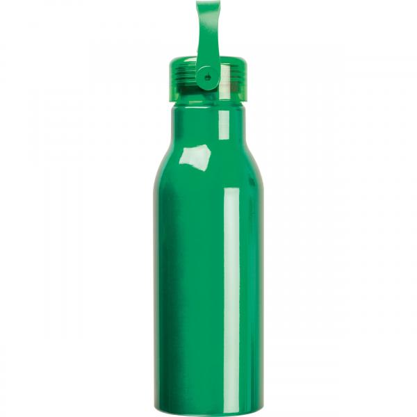 Trinkflasche aus recyceltem Aluminium mit Namensgravur - 750ml - Farbe: grün