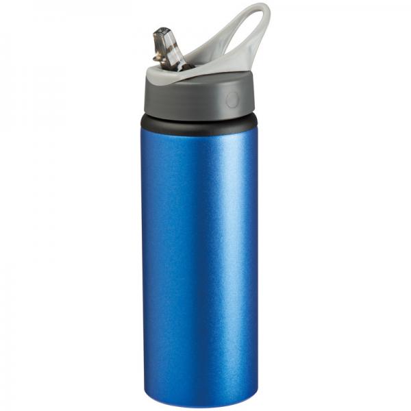 Trinkflasche mit Gravur / aus Metall / Füllmenge: 600ml / Farbe: blau