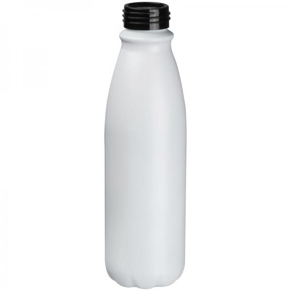 Trinkflasche mit Namensgravur - aus Aluminium - Füllmenge 0,6l - Farbe: weiß