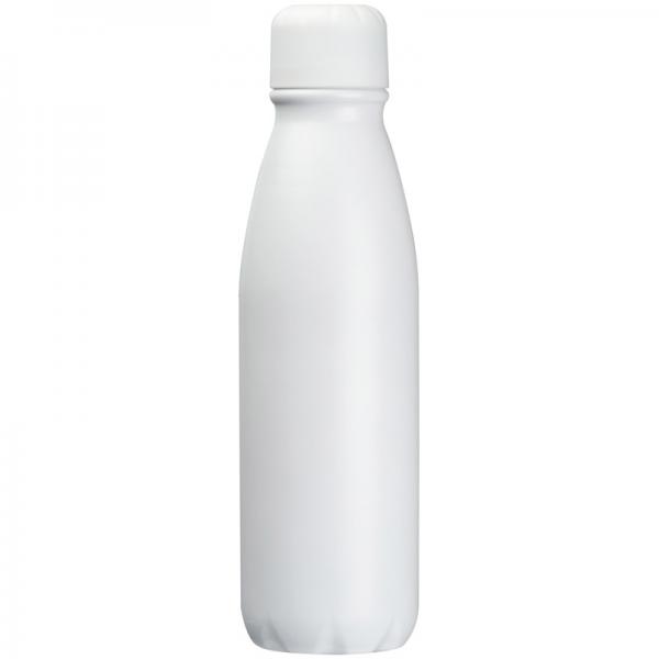 Trinkflasche mit Namensgravur - aus Aluminium - Füllmenge 0,6l - Farbe: weiß