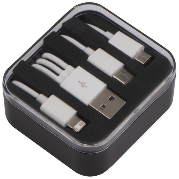 USB-Ladekabel 3 in 1 / USB Micro USB Adapter und Ladekabel für Android und iOS