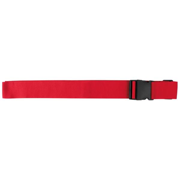 Verstellbares Kofferband / Koffergurt / aus Polyester / Farbe: rot