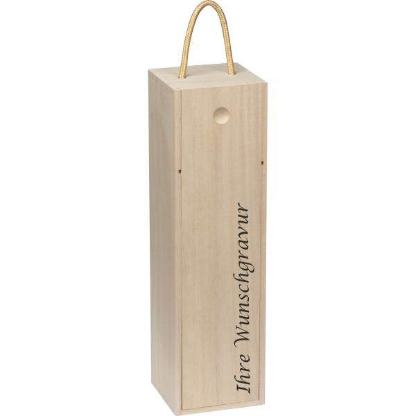 Weinbox aus Holz mit Gravur / Weinkiste