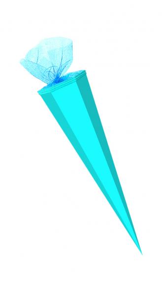 XXL Bastel Schultüte / 100cm / eckig / Farbe: hellblau