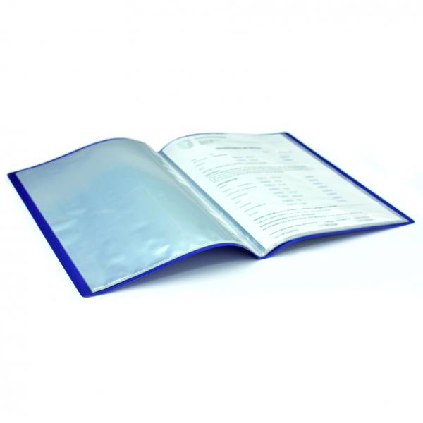 Zeugnismappe / A4 / mit 20 Hüllen / Farbe: blau