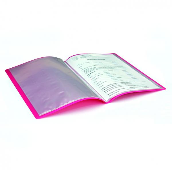 Zeugnismappe / A4 / mit 20 Hüllen / Farbe: pink