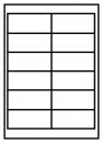 120 Etiketten 10 Blatt DIN A4 97 X 42,3