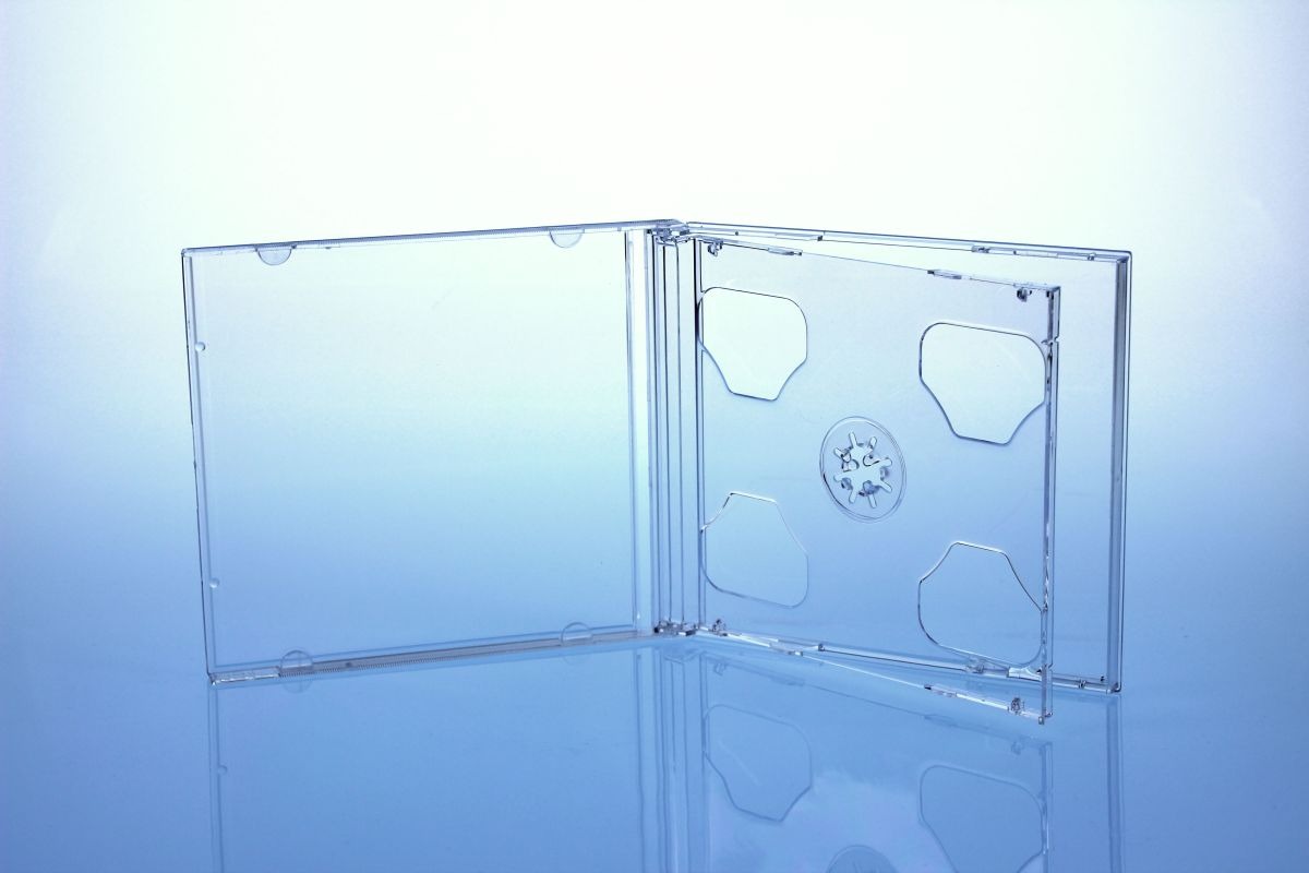 10 CD/DVD Hüllen / 2er 2fach Jewelcase für 2 Disc / glasklar transparent