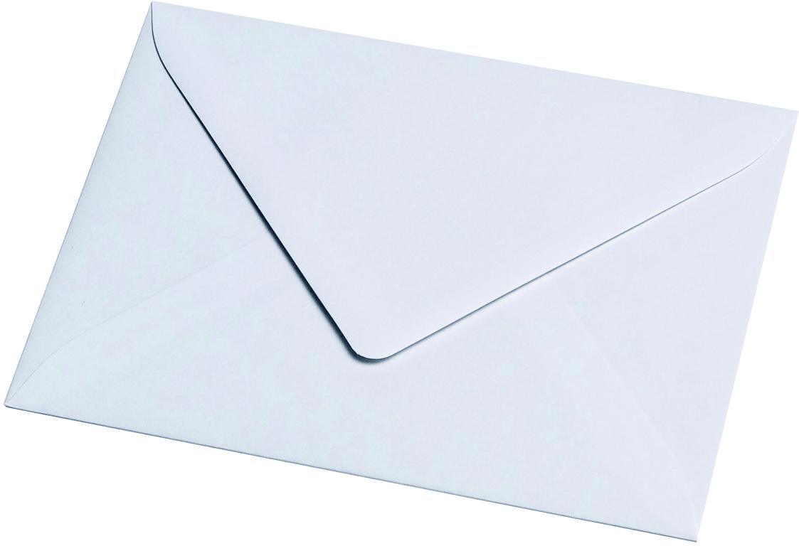 50 Briefumschläge Din C6 weiss mit Seidenfutter 80g/m²