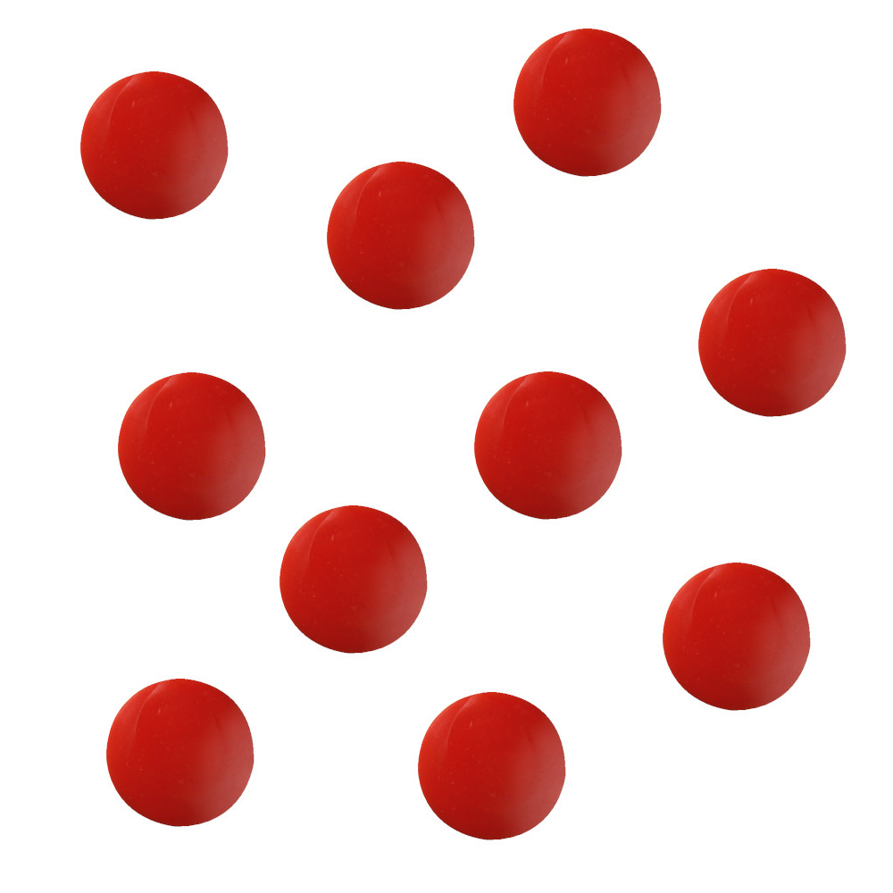 10 Herlitz Flachmagnete  / rund / Farbe: rot