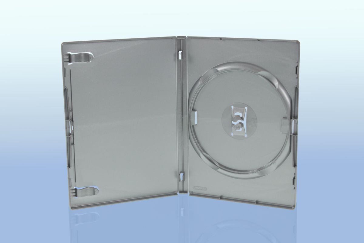 10 Amaray DVD Hüllen / Farbe: silber