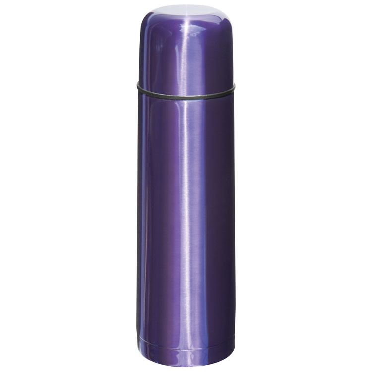 Edelstahl Isolierkanne mit Namensgravur - Thermosflasche - Farbe: lila