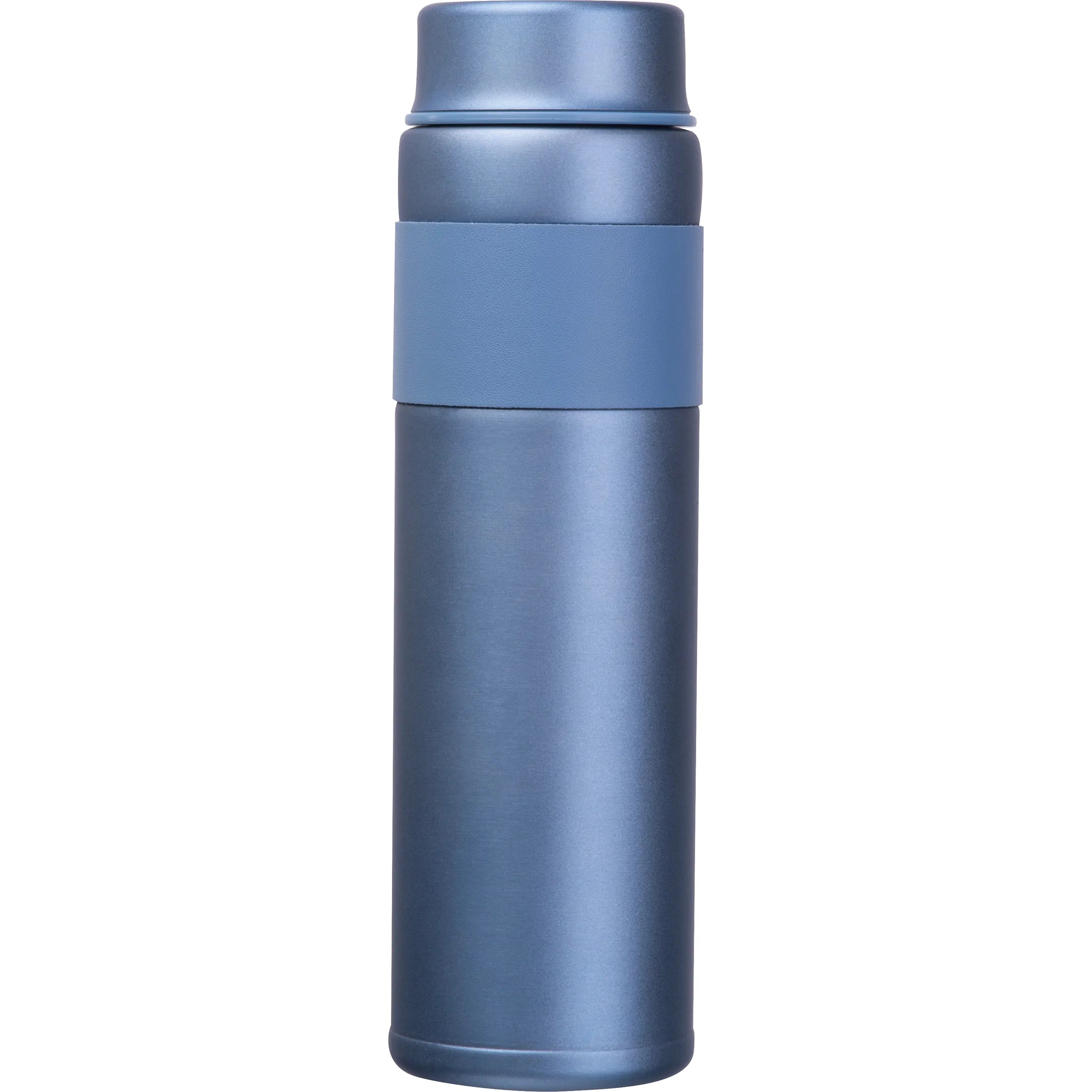 Vakuum Trinkflasche mit Gravur / aus Edelstahl / 600 ml / Farbe: hellblau