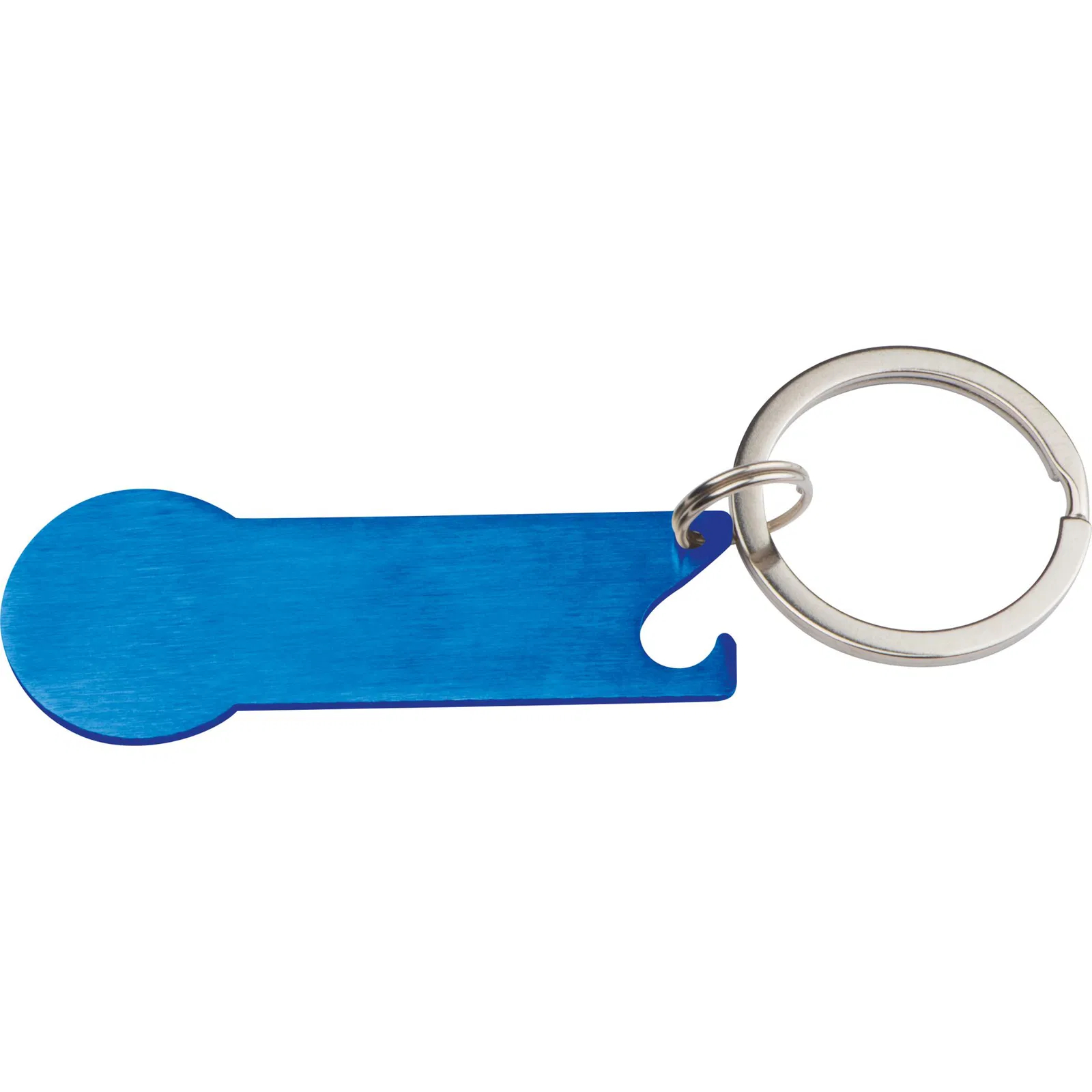 Schlüsselanhänger mit Einkaufswagenlöser und Öffner / Farbe: blau