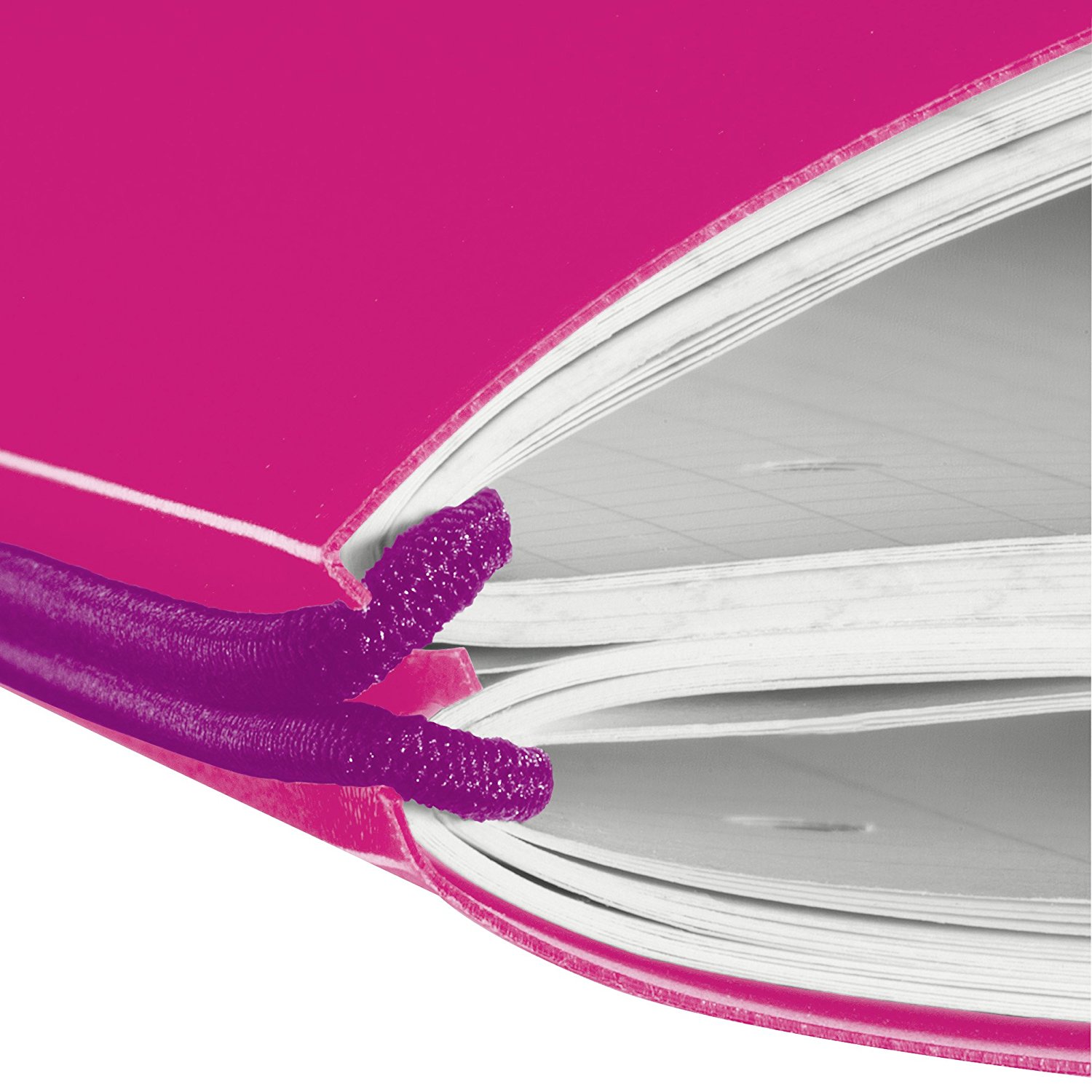 Herlitz Notizheft / DIN A4 / flexibel / je 40 Blatt kariert + liniert / pink