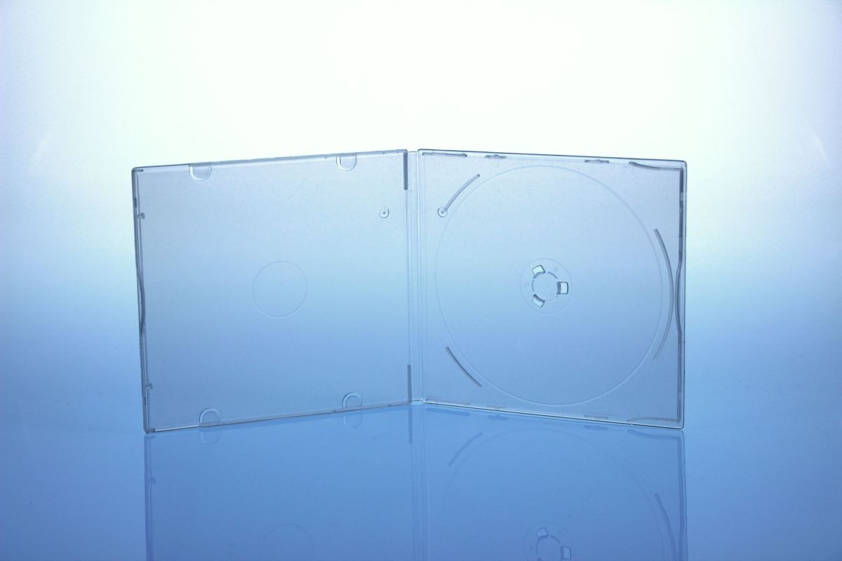200 CD/DVD Hüllen unzerbrechlich / transparent ultraklar / slimcase