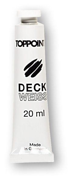 8 Tuben Deckweiß mit je 20ml