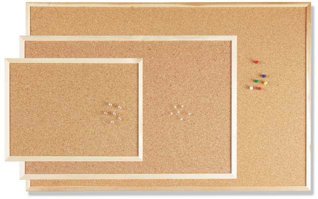Pinwand 60 x 90cm Pinnwand Kork mit Holzrahmen