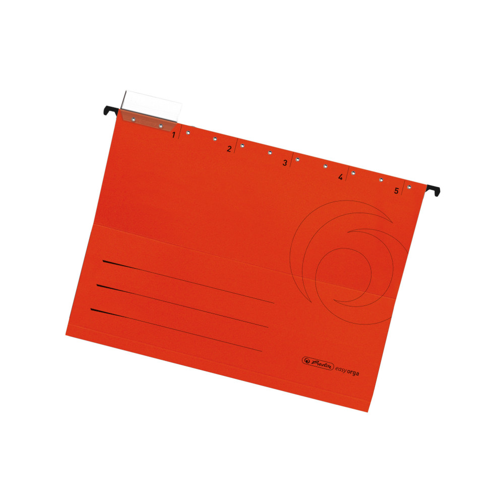 5 Herlitz Hängemappen / DIN A4 / Kraftkarton 230g/m² / Farbe: rot