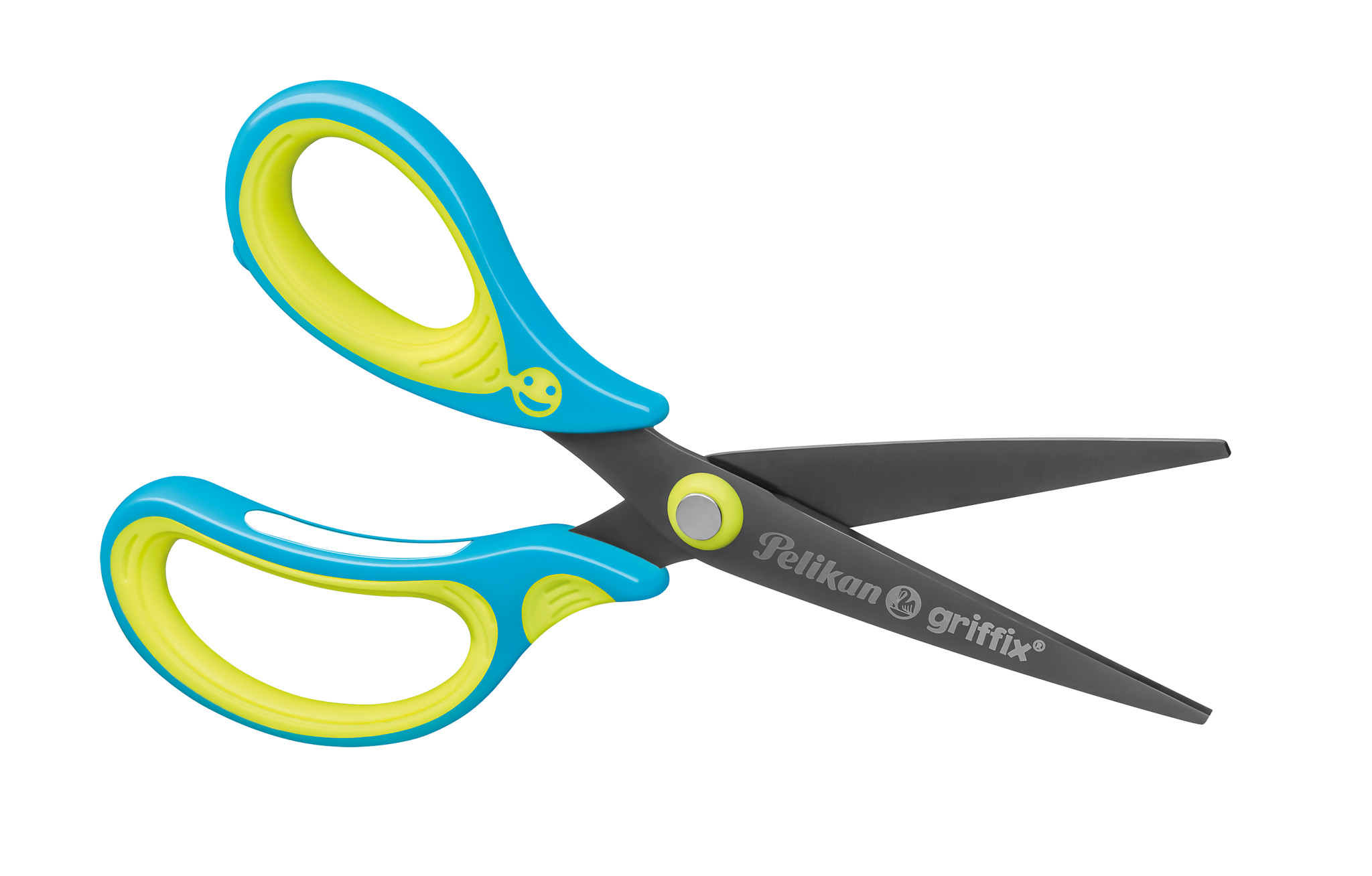 Pelikan griffix® Schulschere spitzf für Linkshänder / Farbe: Neon Fresh Blue