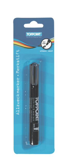 Permanentmarker Allzweckmarker Marker Filzschreiber 4,0mm schwarz