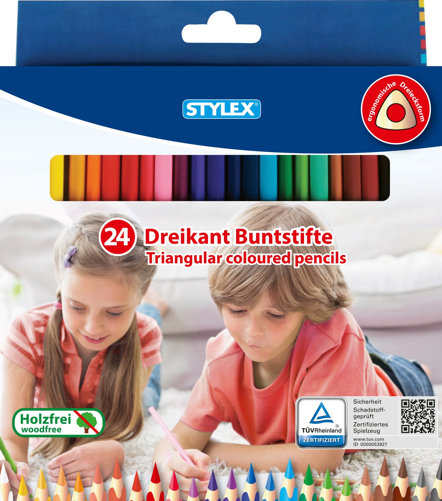 Malstifte-Set bestehend aus 30 Fasermaler + 24 Buntstifte