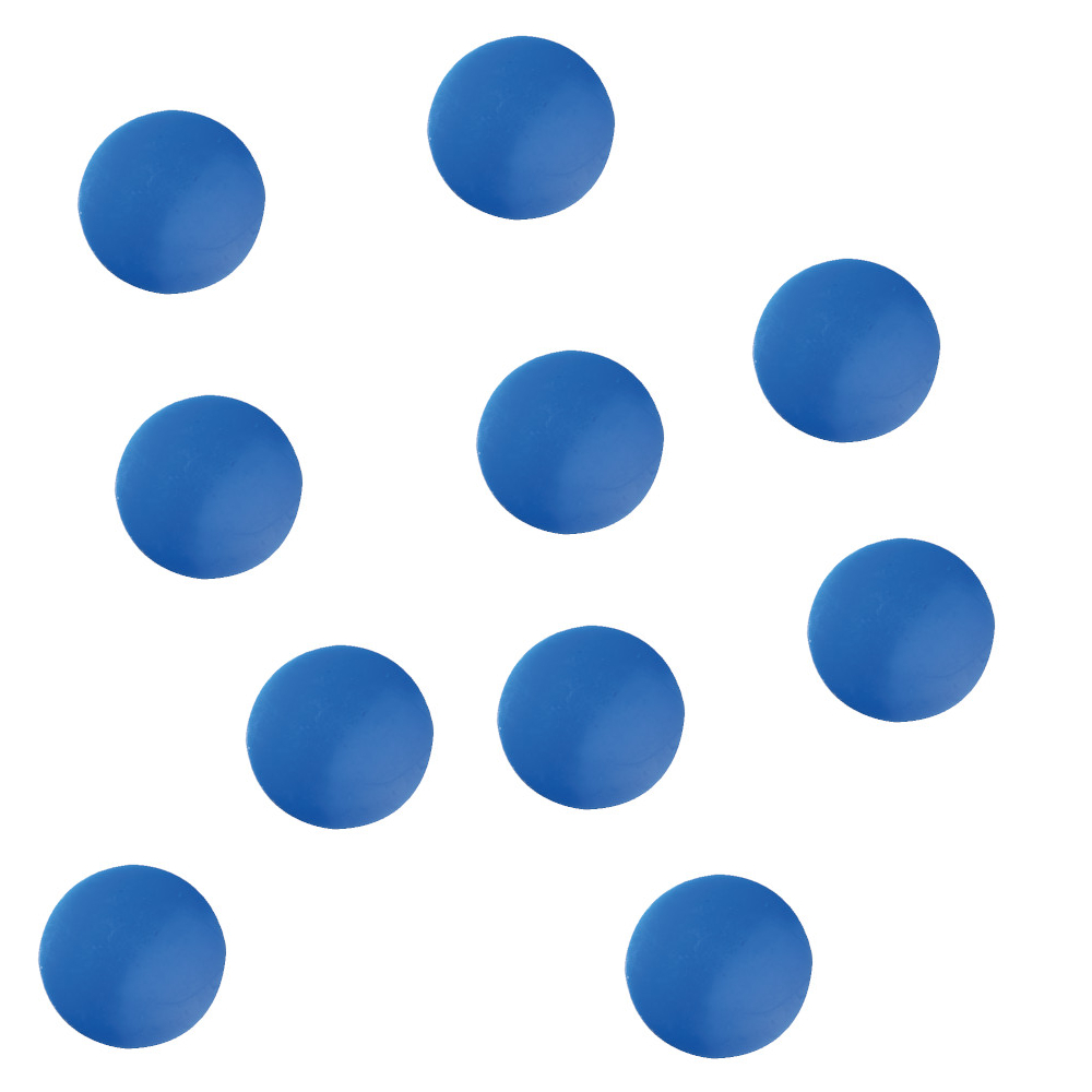 10 Herlitz Flachmagnete  / rund / Farbe: blau