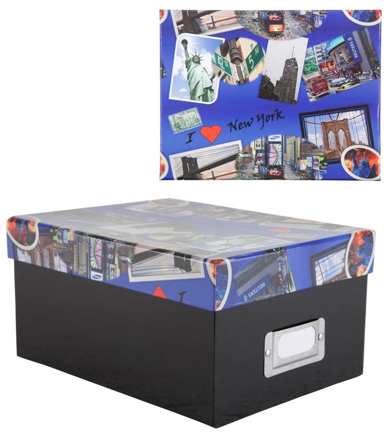 Idena Fotobox / Aufbewahrungsbox / mit Registerkarten / für ca.700 Fotos 10x15cm