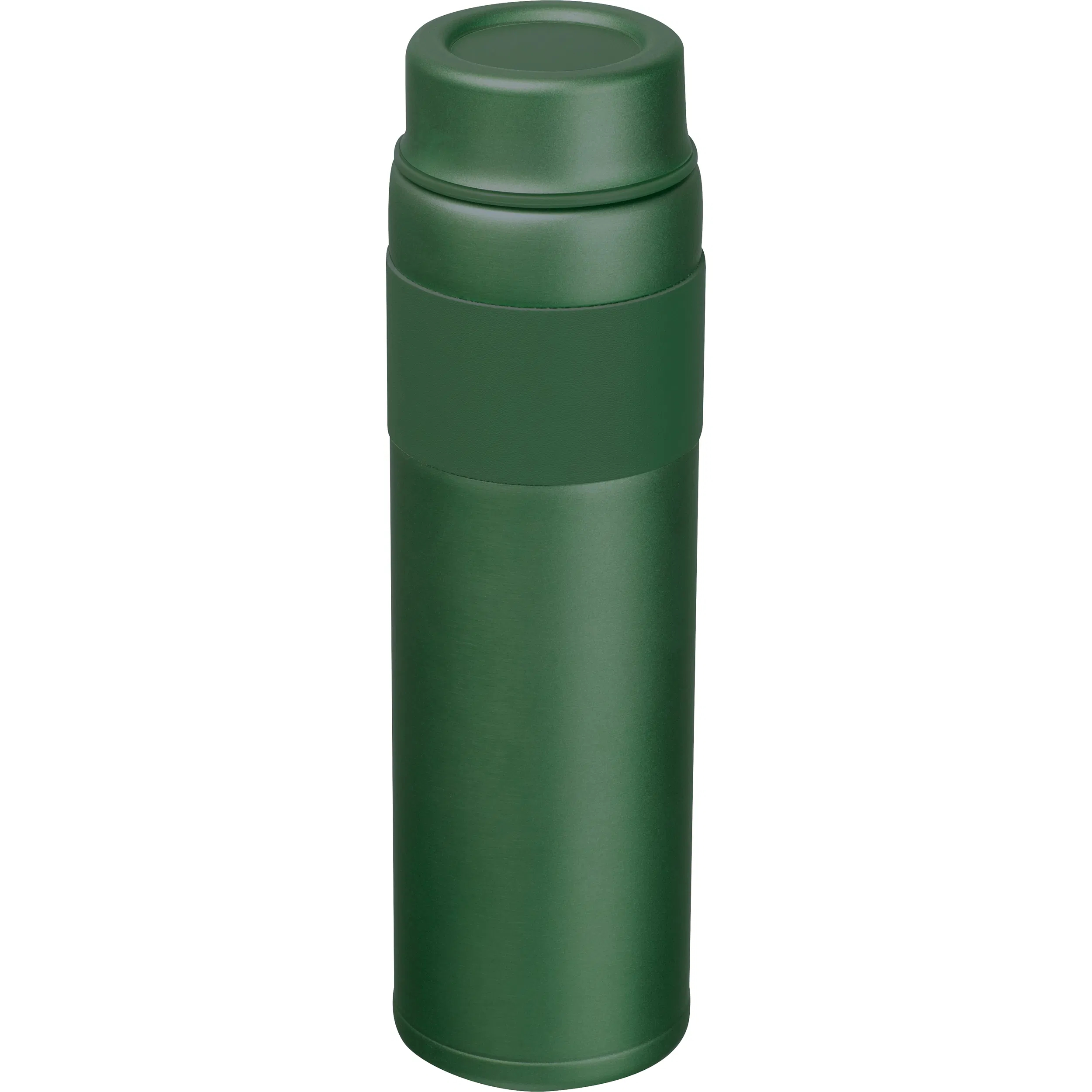 Vakuum Trinkflasche mit Gravur / aus Edelstahl / 600 ml / Farbe: dunkelgrün
