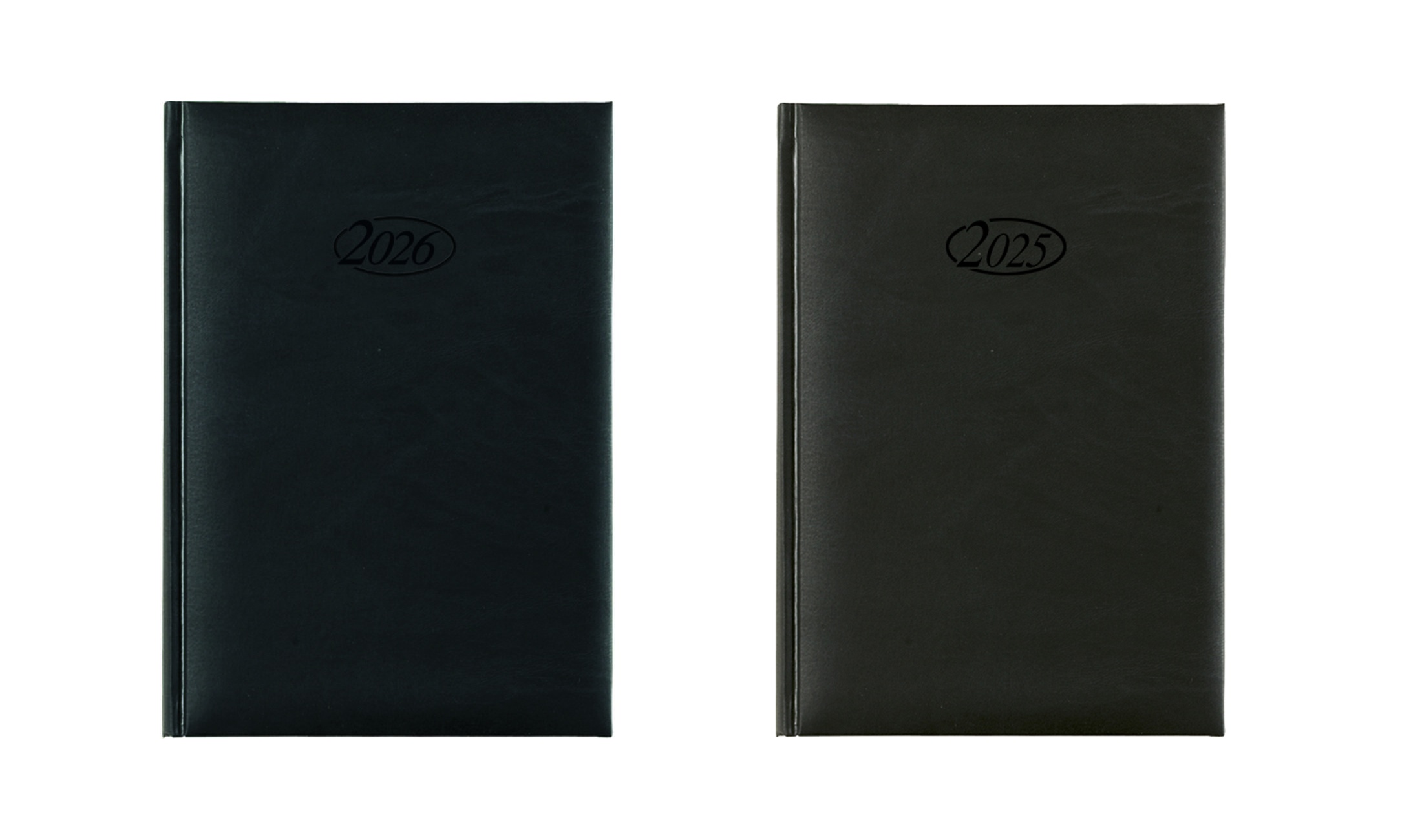 Buchkalender Set 2025 + 2026 / Chefkalender / Farbe: schwarz