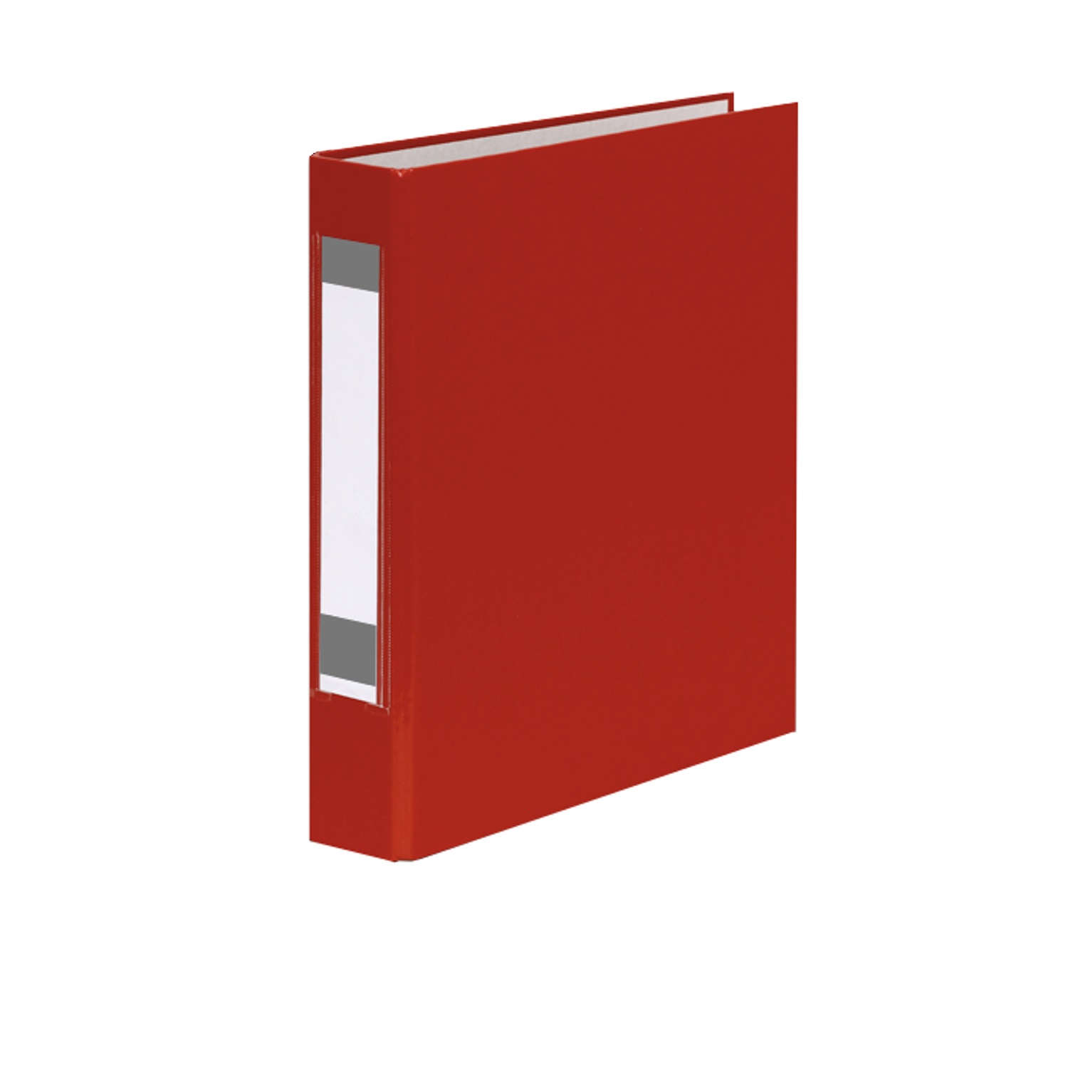 10x Ringbuch mit Rückenschild / DIN A5 / 2-Ringmechanik / Farbe: rot