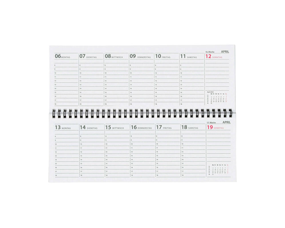 Schreibtisch Kalender / 32 Blatt / Schreibtischquerkalender 2026