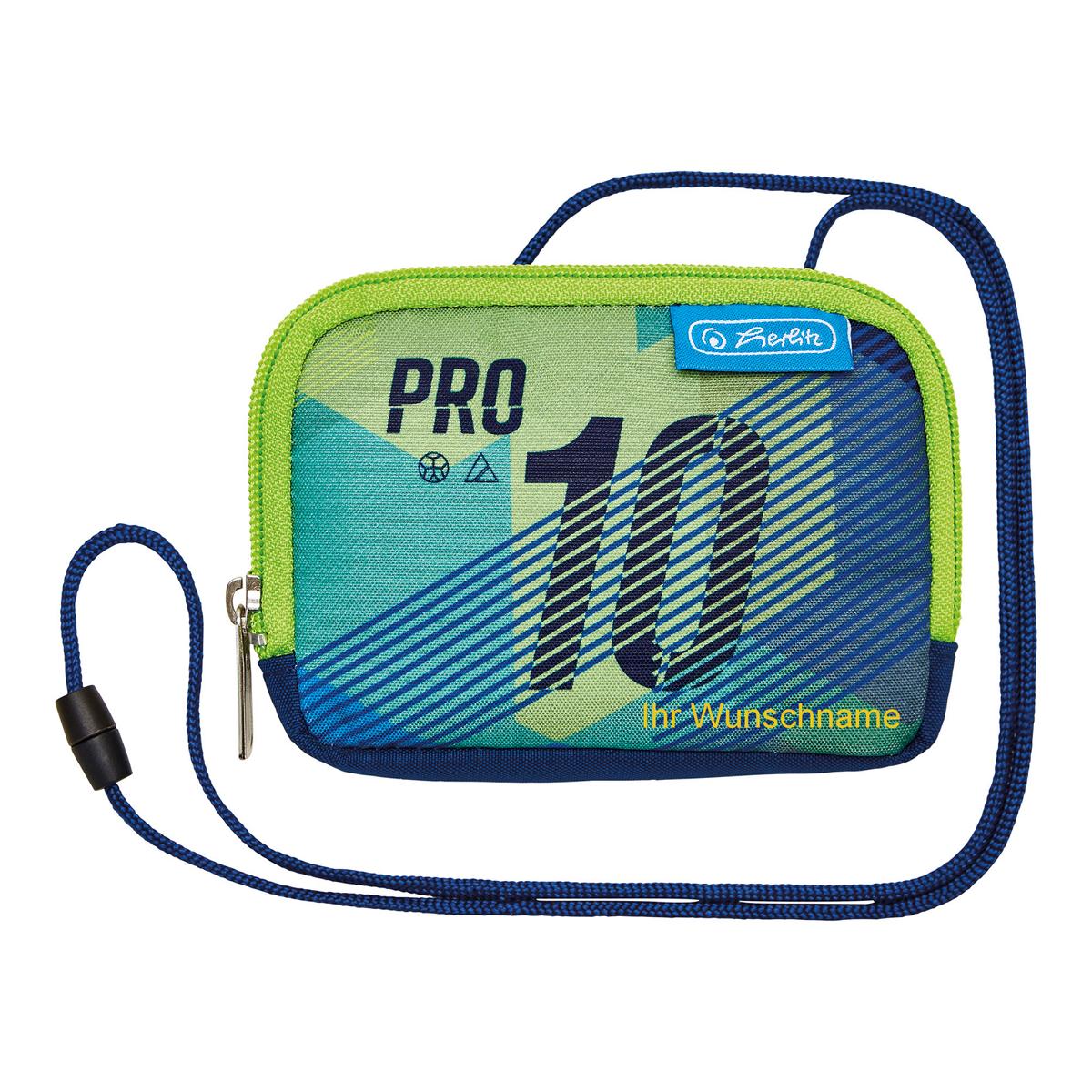 Herlitz Kinder Brustbeutel mit Gravur / Geldbörse / Geldbeutel / "Pro 10"