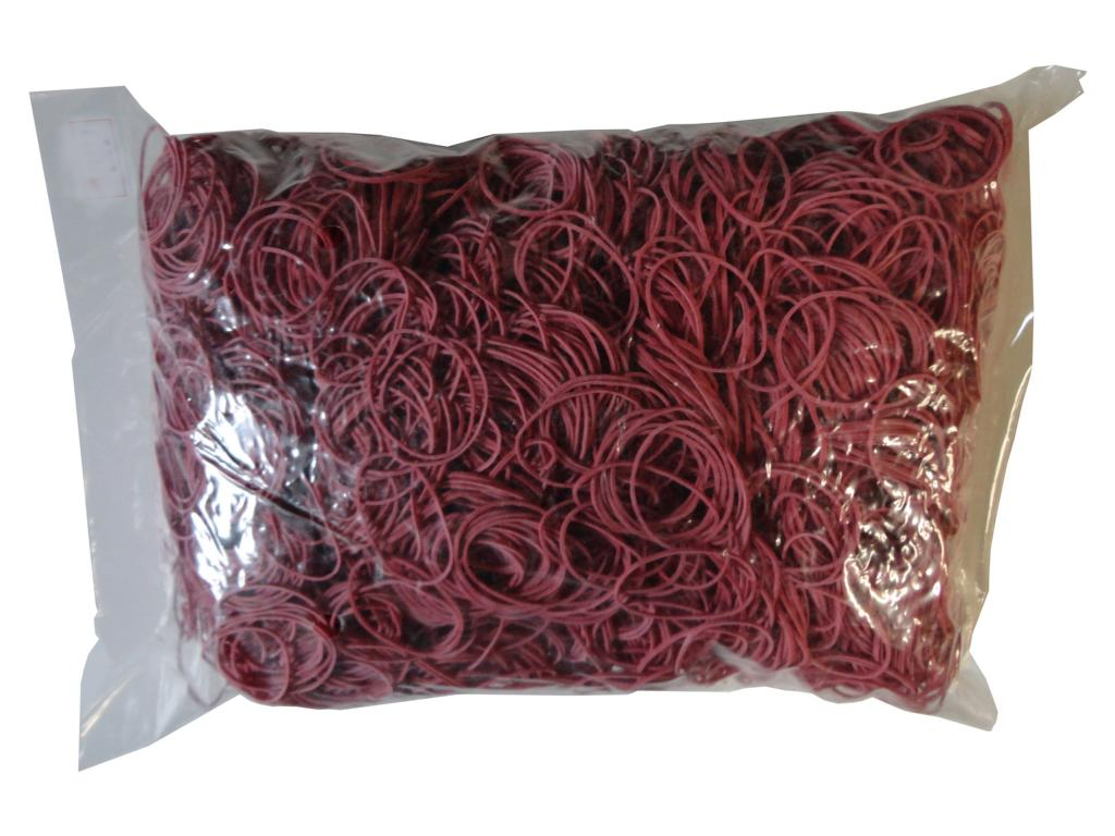 1kg Gummibänder Gummiringe rot Breite=3mm Ø=60mm