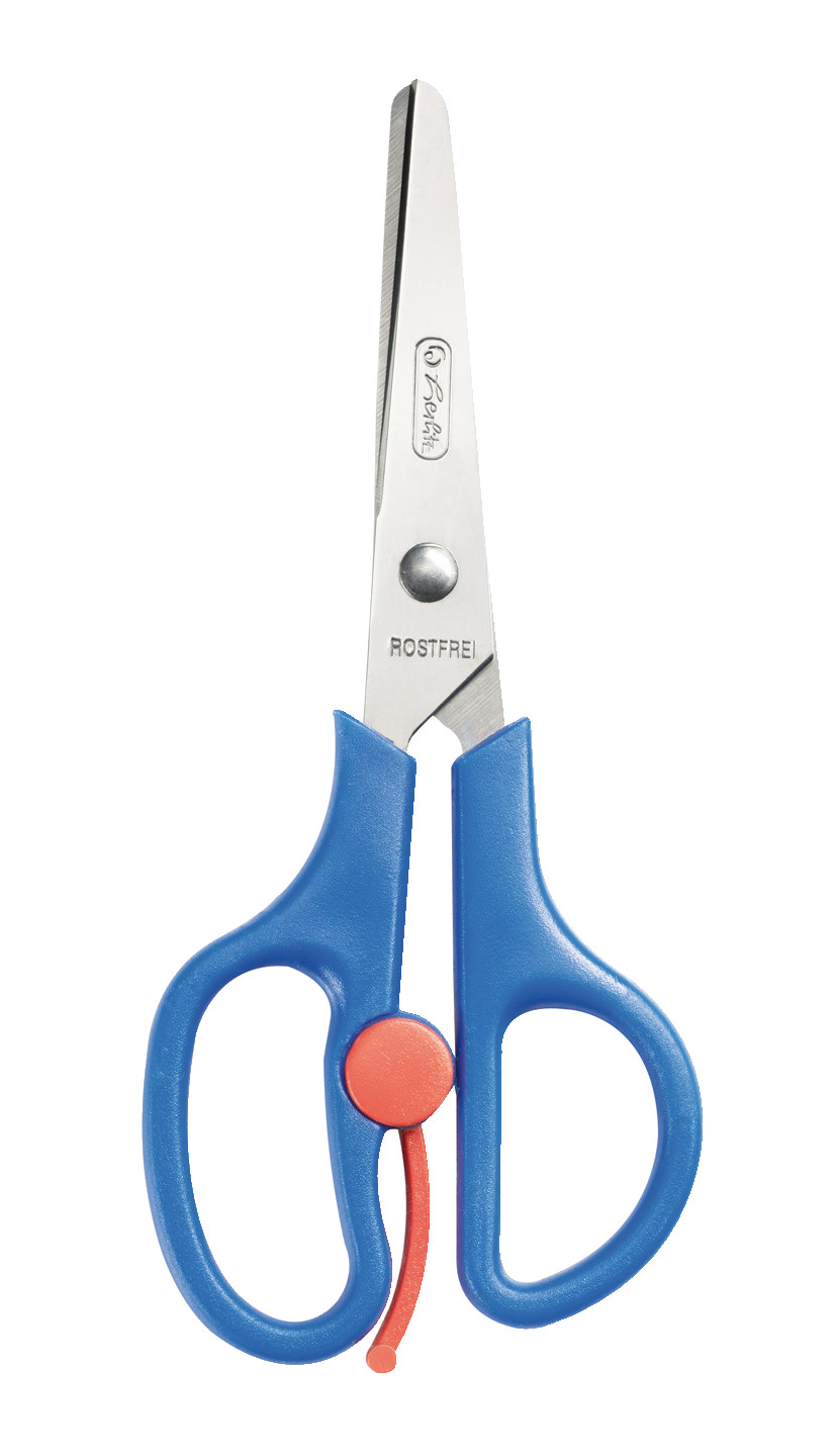 Herlitz Bastelschere / 13cm / rund / Farbe: blau