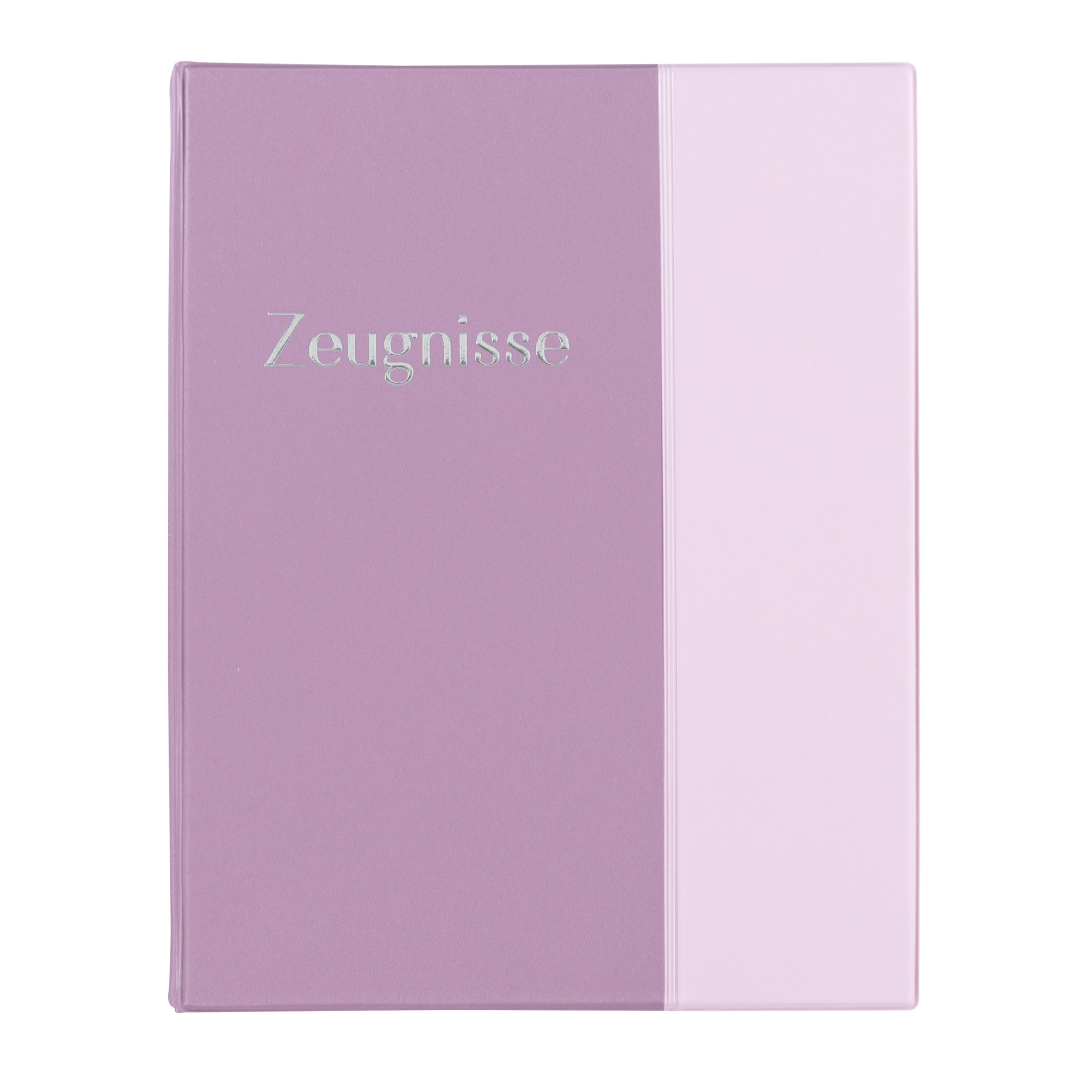 Zeugnismappe / Zeugnisringbuch / A4 / mit 10 Hüllen / Farbe: pastell lila