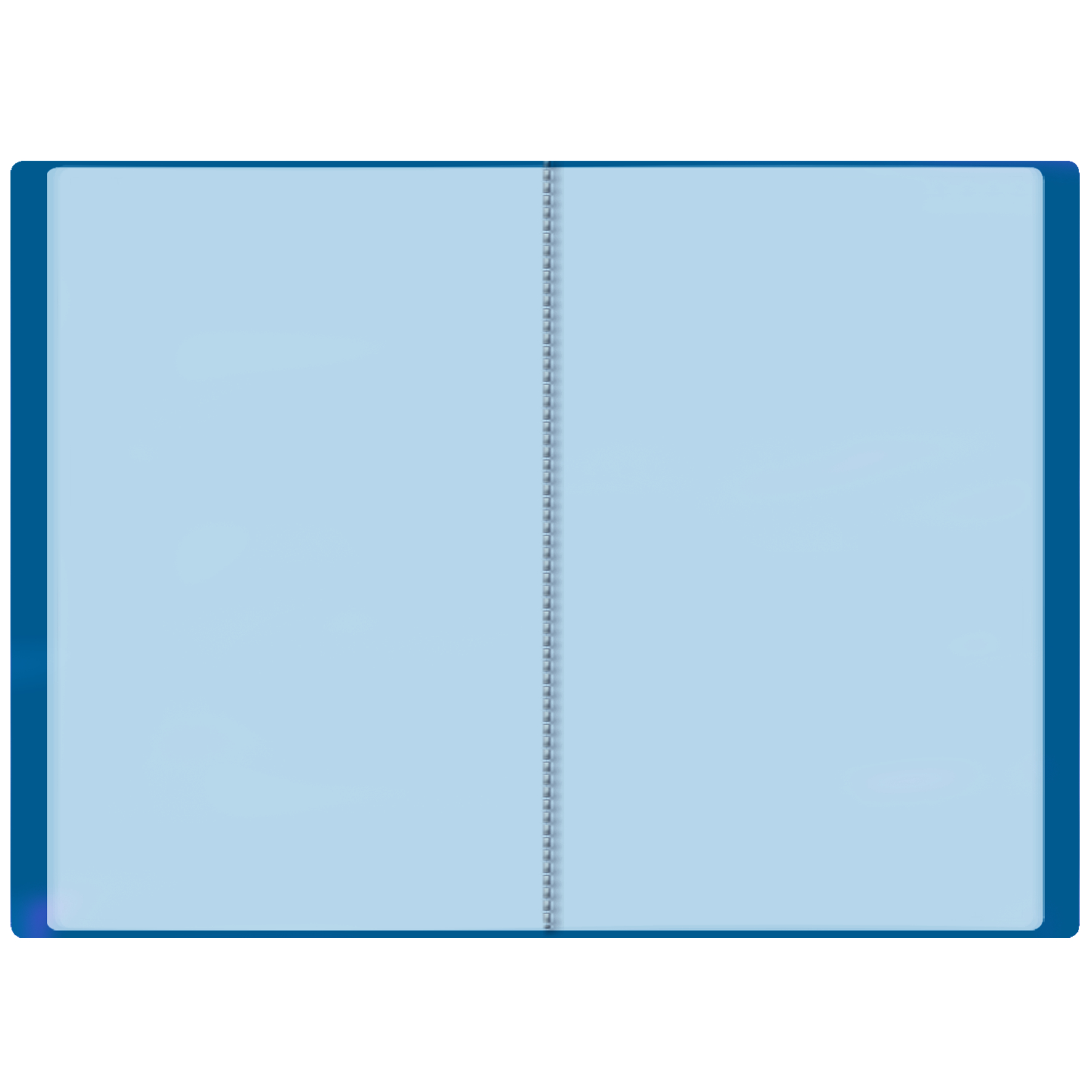 Zeugnismappe / A4 / mit 20 Hüllen / Farbe: blau