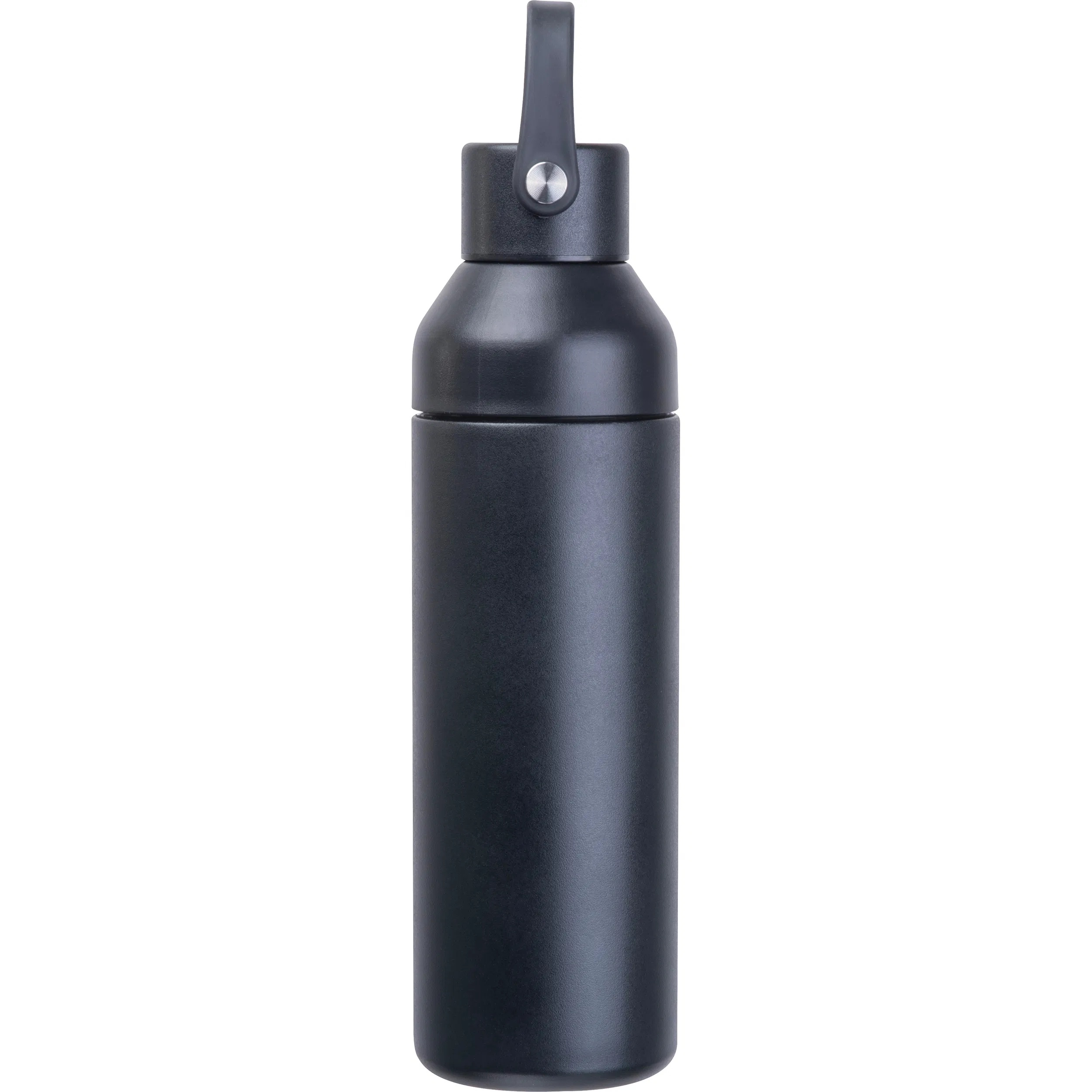 Vakuum Trinkflasche mit Gravur / aus Edelstahl / 480 ml / Farbe: schwarz
