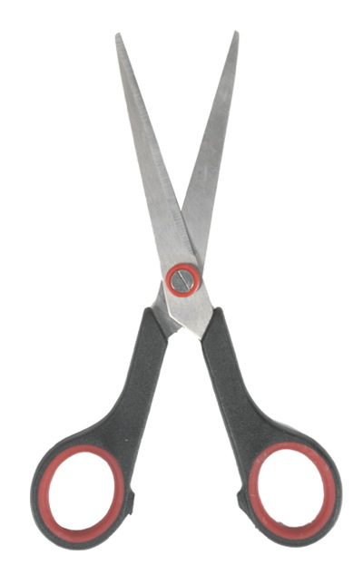 5x Edelstahl Schere mit Komfortgriffen spitz rostfrei