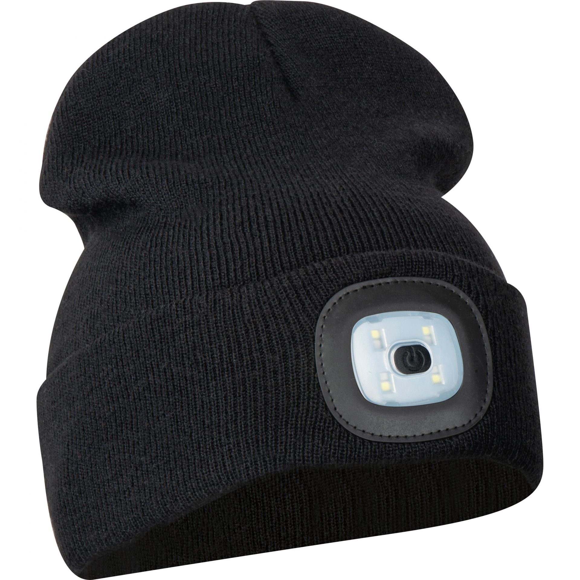 Wintermütze / Beanie mit LED / Farbe: schwarz